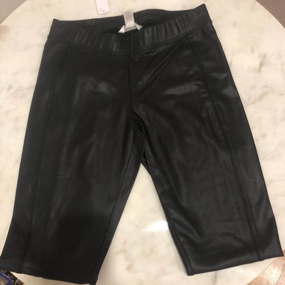 Pleather Black Leggings